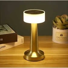 Cata CT-8436 Denver 3 Işık Gold Renkli Dokunmatik USB Şarjlı Dim Edilebilir Masa Lambası ürün görseli 1