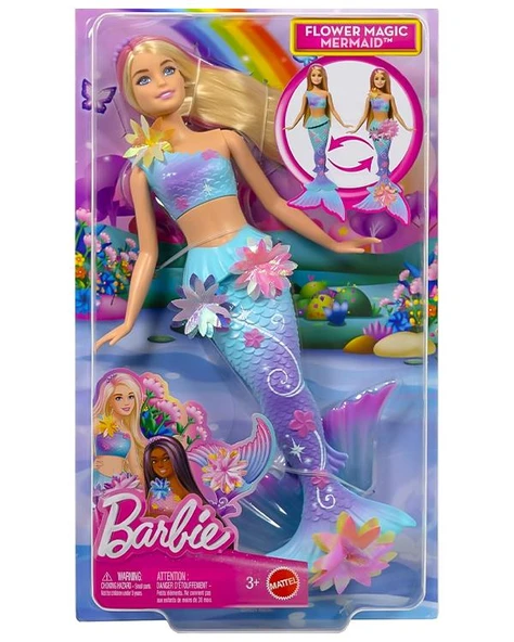 Barbie Büyülü Çiçekler Deniz Kızı Bebeği JDM72 ürün görseli 1