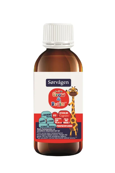 SORVAGEN GROW BRAİN FOR KİDS SIVI 150 ML ürün görseli 1
