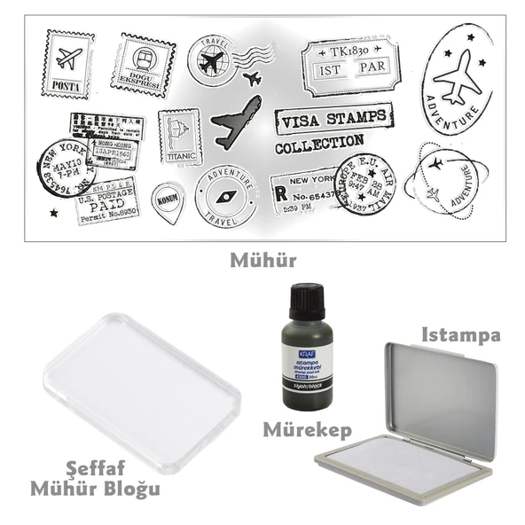 Hobi Mührü, Vintage Seyahat Temalı ürün görseli 1