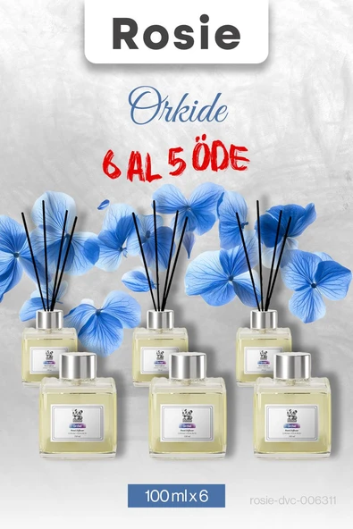 Orkide 6 AL 5 ÖDE, Rosie Çubuklu Oda Kokusu 100 ml ürün görseli 1
