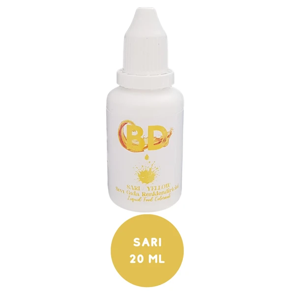 BD Sıvı Gıda Boyası 20 ml Sarı ürün görseli 1