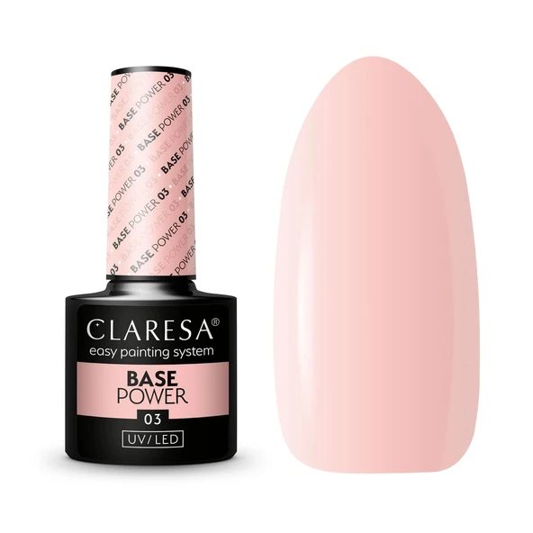 Claresa Renkli Power Base Coat Nude Pembe 03 - 5g ürün görseli 1