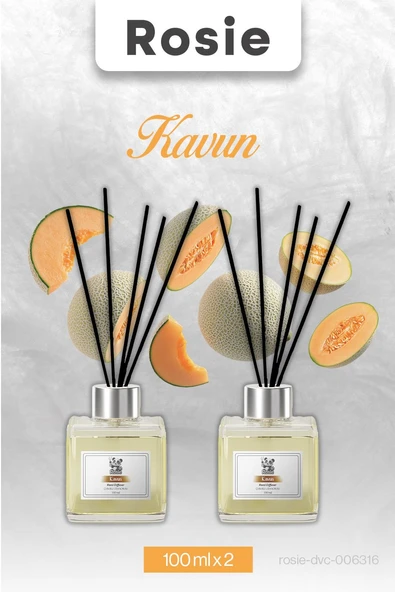 Kavun Rosie 2 adet Çubuklu Oda Kokusu 100 ml ürün görseli 1