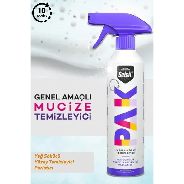 Selsil Pak Mucize Köpük Sprey Temizleyici ürün görseli 1