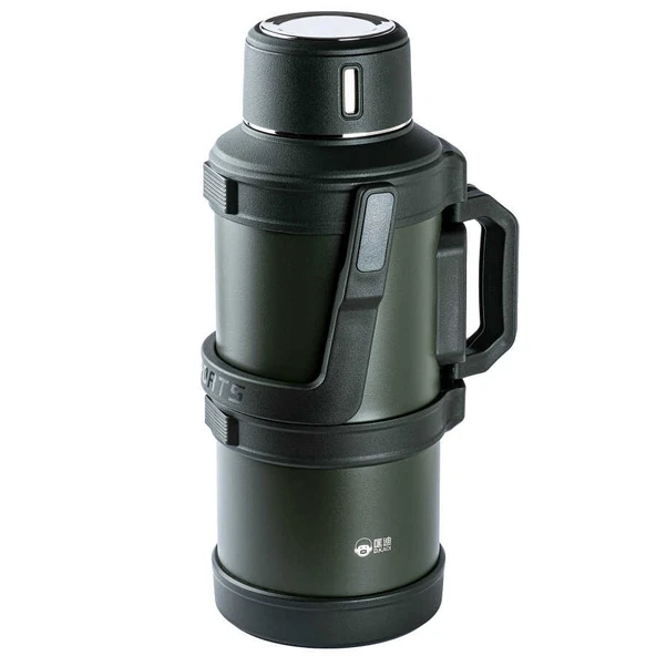 OKADI OUTDOOR YEŞİL KULPLU PASLANMAZ ÇELİK TERMOS 5L ürün görseli 1