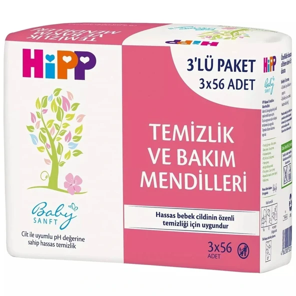 p Temizlik ve Bakım Mendili 3lü 168 Yaprak ürün görseli 1