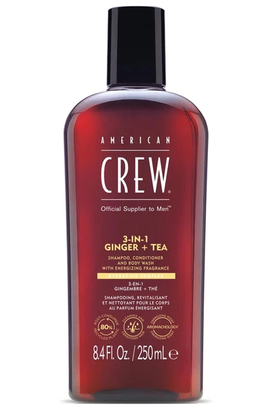 American Crew Men Ginger + Tea 3’ü 1 Arada Şampuan 250ML ürün görseli 1