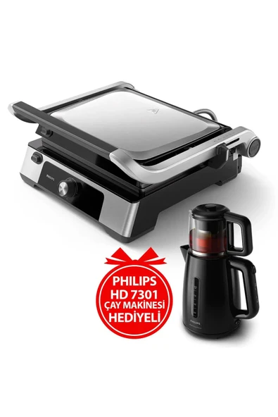 Philips HD6301/90 2200 W Tost Makinesi + HD7301 Çay Makinesi Hediyeli ürün görseli 1