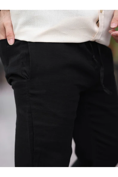 Müslin Kumaş Hafif Rahat Jogger - Resim 8