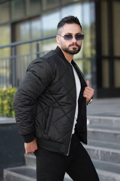 Unisex Kapitoneli Bomber Ceket - Günlük Şık & Spor Kombinlerin Vazgeçilmezi ürün görseli 1