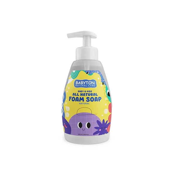 Babyton Baby & Kids All Natural Foam Soap Aromasız Doğal Köpük Sabun 350 ml ürün görseli 1