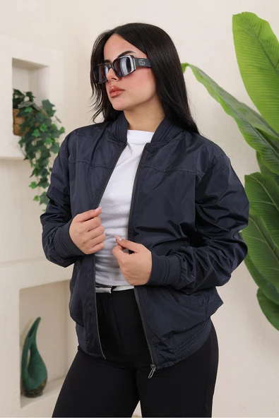 KADIN TAM KALIP  BOMBER CEKET - Resim 2