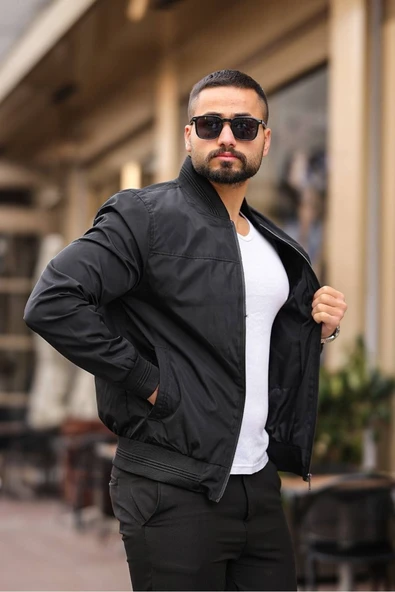Erkek Bomber Mevsimlik Süet Ceket - Resim 5