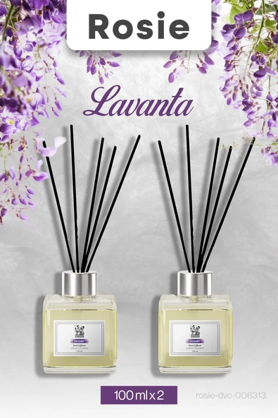 Lavantalı Rosie 2 adet Çubuklu Oda Kokusu 100 ml ürün görseli 1