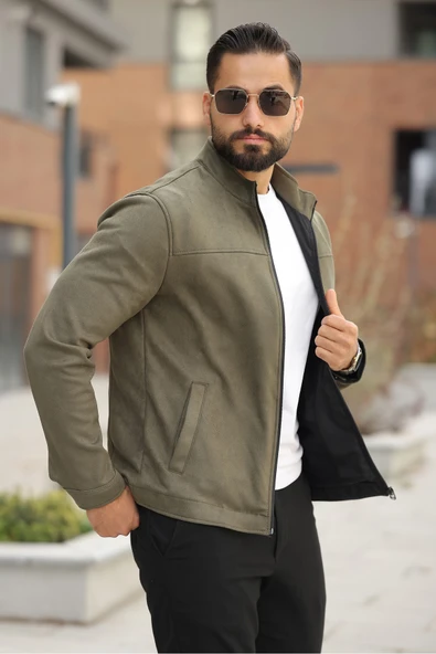 Basic Baharlık Süet Ceket - Sade ve Şık Stil - Resim 5