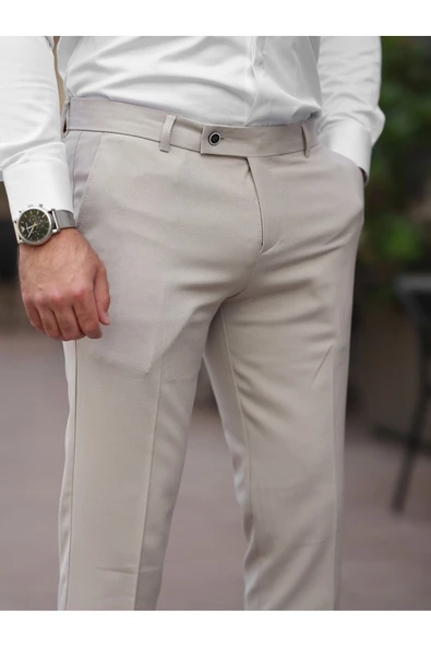 A Kalite Slim Fit Likralı Kumaş Pantolon ürün görseli 1