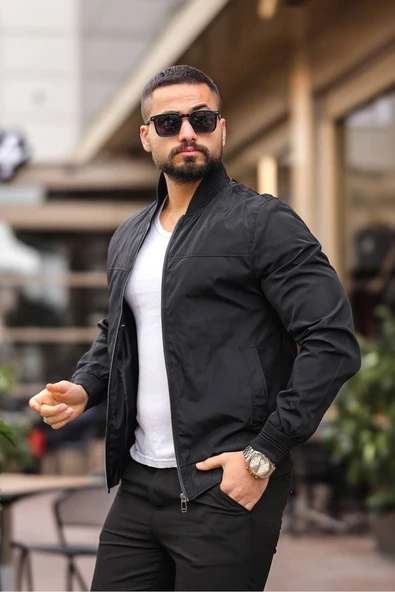 Erkek Bomber Mevsimlik Süet Ceket - Resim 7
