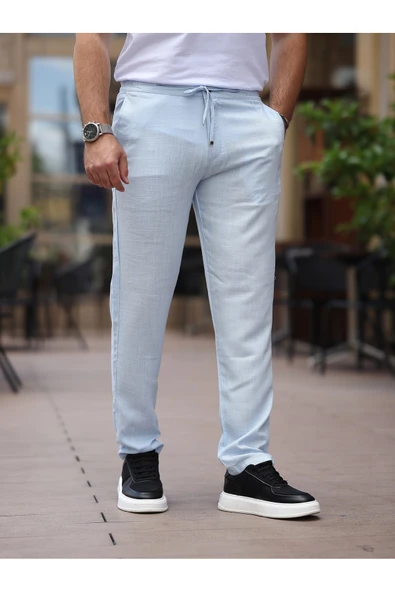 Keten Jogger Pantolon - Resim 12