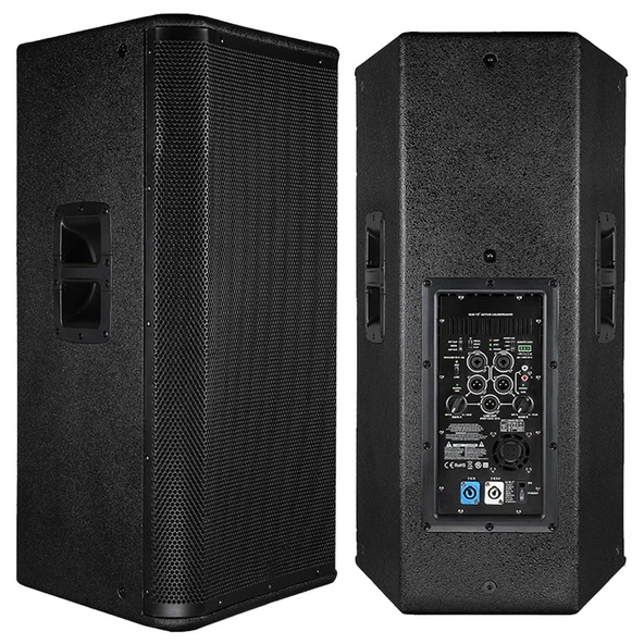Shile E12S 12" 2000 Watt 2 Yollu Profesyonel Aktif Kabin Hoparlör ürün görseli 1