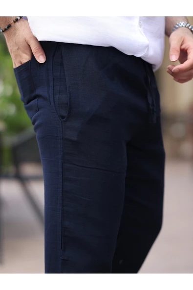Müslin Kumaş Hafif Rahat Jogger - Resim 6