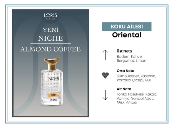 Niche Almond Coffee Parfüm 70 ML - Resim 3