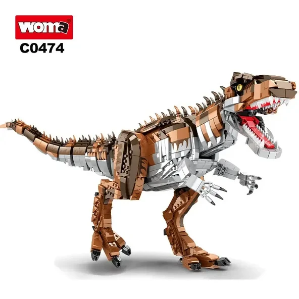 WOMA TOYS C0474 T-Rex Dinozor Blok Seti PCS:2111 :PARÇA ürün görseli 1