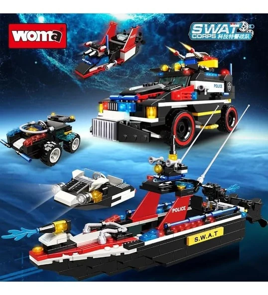 SWAT Chariot Savaş Gemisi PCS: 422 PARÇA - Resim 4