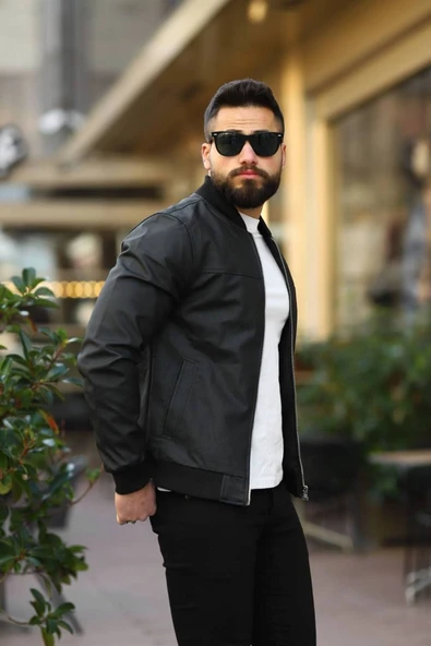 ERKEK BOMBER CEKET - Resim 7