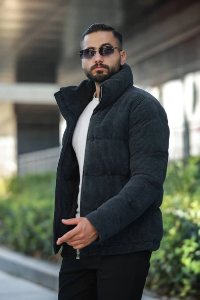 Şişme Kadife Basic Mont - Resim 6
