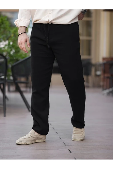Müslin Kumaş Hafif Rahat Jogger - Resim 9
