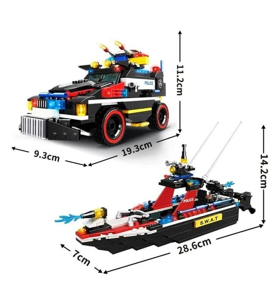 SWAT Chariot Savaş Gemisi PCS: 422 PARÇA - Resim 3