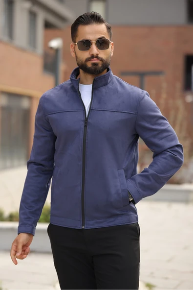 Basic Baharlık Süet Ceket - Sade ve Şık Stil - Resim 3