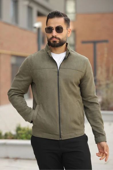 Basic Baharlık Süet Ceket - Sade ve Şık Stil - Resim 7