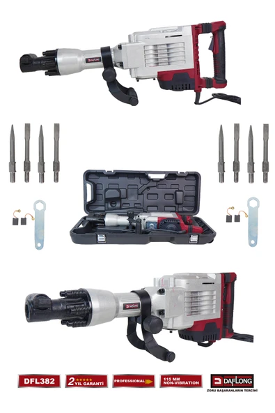 DAFLONG ÇANTALI BAKIR SARGILI TUTMA KOLLU TİTREŞİM EMİCİ 115MM 21 KG KIRICI HİLTİ DFL382 ürün görseli 1