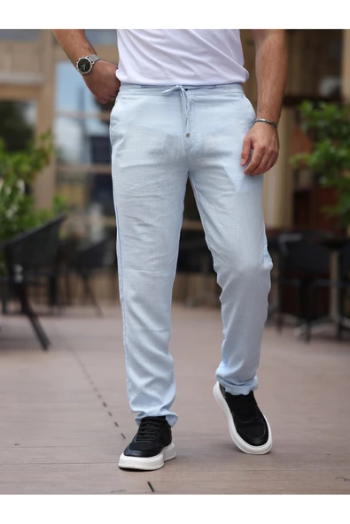 Keten Jogger Pantolon - Resim 11