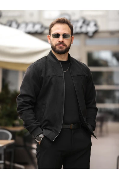Yeni Sezon Kolej Bomber Süet Ceket ürün görseli 1