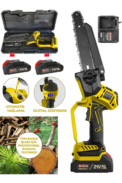 DAFLONG PROFESYONEL DİJİTAL GÖSTERGELİ OTOMOTİK YAĞLAMALI BRUSHLESS BAKIR S. DAL BUDAMA MAKİNASI ürün görseli 1