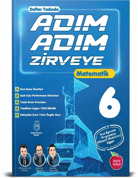 Newton Yayınları 6. Sınıf Adım Adım Matematik Soru Bankası Yeni Maarif ürün görseli 1