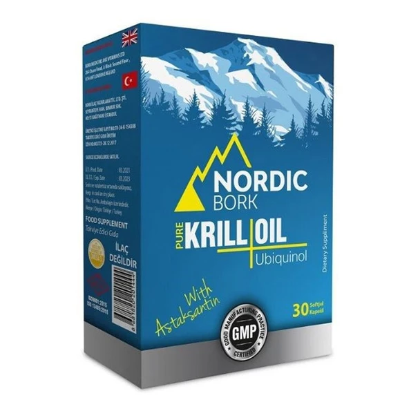 Nordic Bork Q10 Pure Krill Oil 30 Softjel Kapsül ürün görseli 1