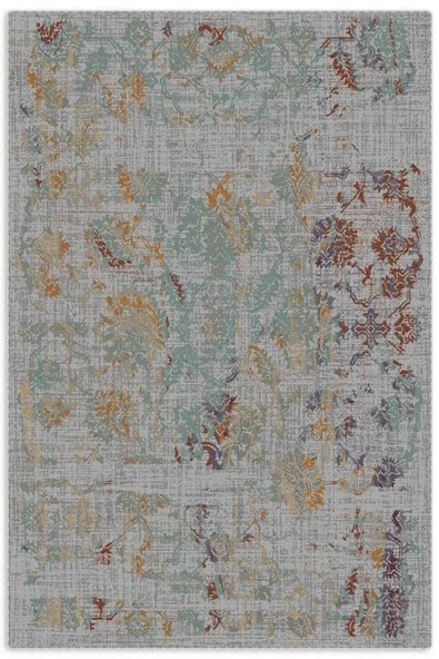 Pastel Home Tasarım Gri Mint Hardal Şönil Halı Kilim Yolluk Kaymaz Yıkanabilir Saçaklı Mutfak Koridor Salon ürün görseli 1