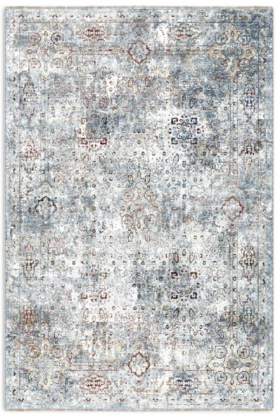 Pastel Home Vintage Mavi Şönil Halı Kilim Yolluk Kaymaz Saçaklı Yıkanabilir Salon Oturma Yatak Odası Mutfak ürün görseli 1
