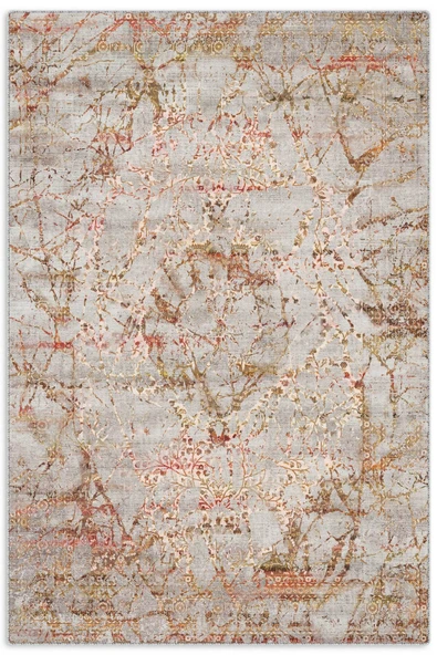 Pastel Home Kaşmir doku yumuşak kaymaz pamuk taban oturma odası salon mutfak koridor bronz turuncu halı kilim ürün görseli 1