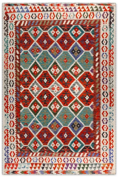 Pastel Home Renkli Anadolu Kilim Şönil Halı Yolluk Yıkanabilir Saçaklı Kaymaz Mutfak Koridor Oturma Yatak Odası ürün görseli 1