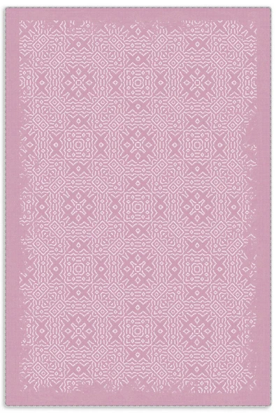 Pastel Home Modern Pembe Şönil Halı Kilim Yolluk Saçaklı Yıkanabilir Kaymaz Mutfak Koridor Salon Oturma Odası ürün görseli 1
