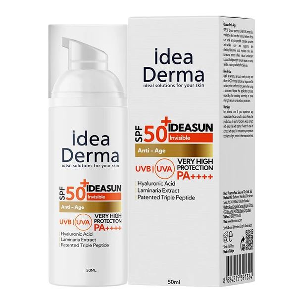 İdea Derma İdeasun Anti Age SPF50+ Yaşlanma Karşıtı Güneş Kremi 50 ml ürün görseli 1