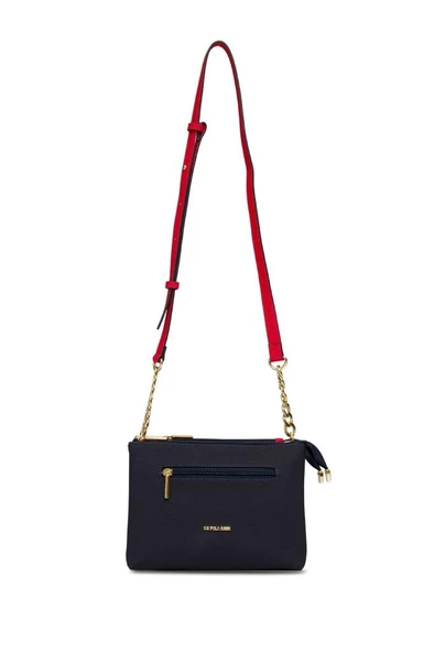U.S. Polo Assn. Çapraz Askılı Kadın Çanta Lacivert-Kırmızı Us25253 ürün görseli 1