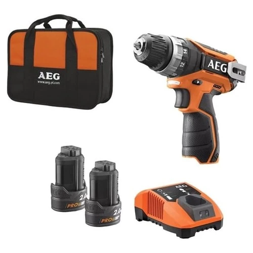 AEG BS 12 C2 Li-202B 12V 2x2.0Ah Çift Akülü Matkap - 4935448465 ürün görseli 1