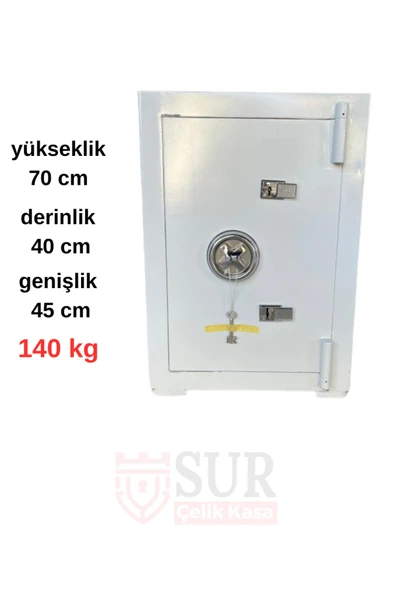 SUR  ÇELİK PARA KASALARI 70 cm 140 kg Yangına Dayanıklı ürün görseli 1
