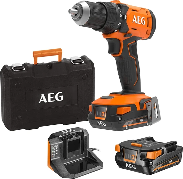 Aeg BSB 18G4-202C 2x2.0Ah Çift Akülü Darbeli Matkap - 4935478631 ürün görseli 1